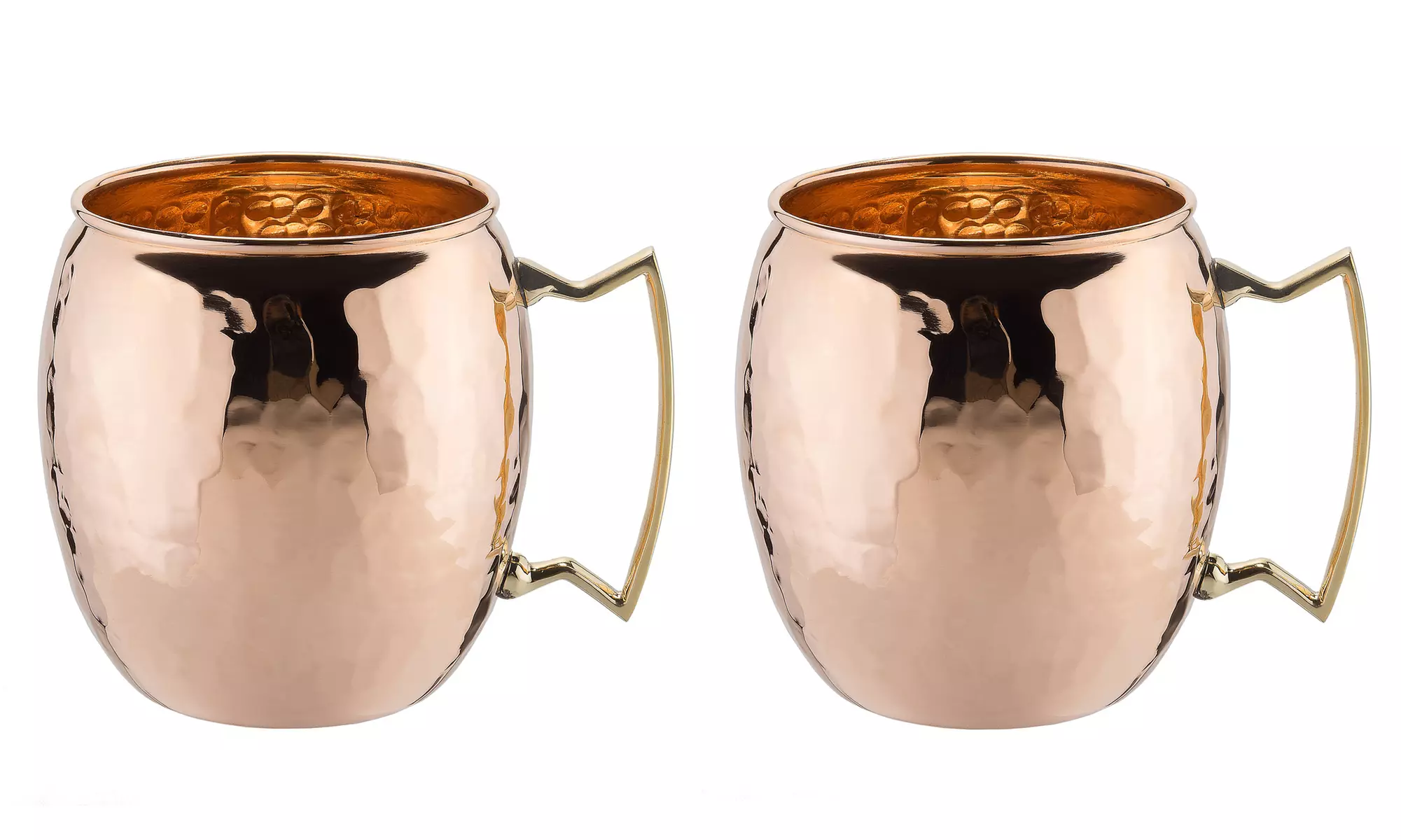 2-Pack of 16oz. Moscow-Mule 100% Copper Mugs - Second Medium