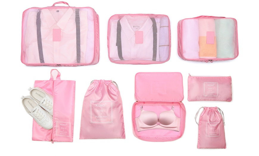 Image 12: Eight-Piece Luggage Organiser Bag Set