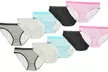 8-Pack of Plus-Size Bikini-Cut Panties or 10-Pack of Standard-Size Bikini-Cut Panties - Second Medium