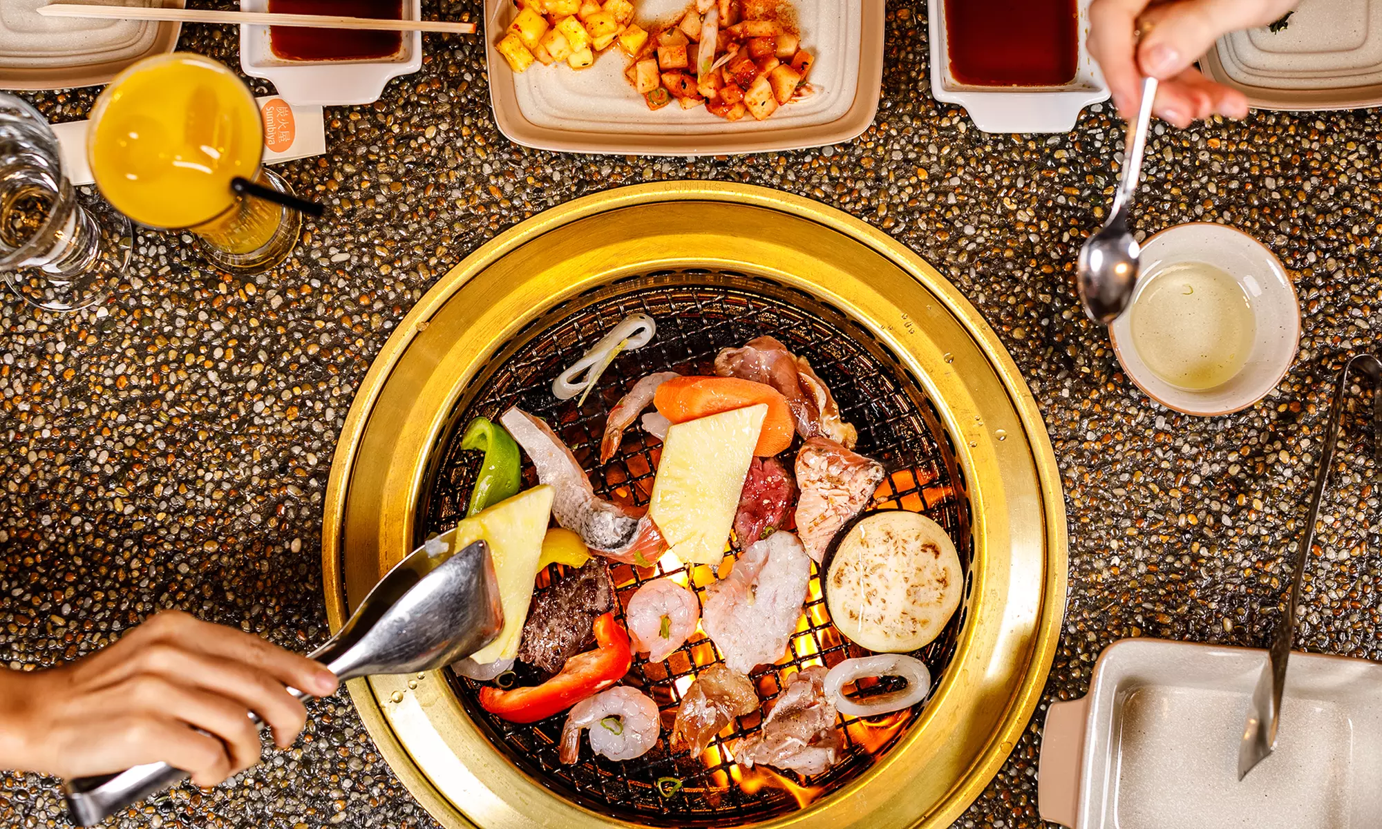 5* Korean BBQ Buffet with Beverages for a Child, or upto Four Adults
