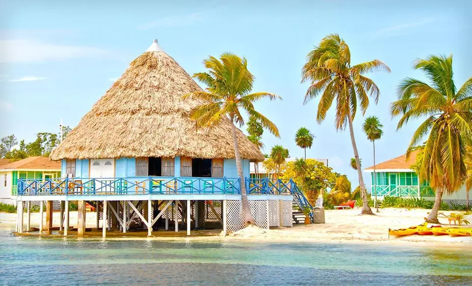 Four- or Seven-Night Cabana Stay with Meals and Two Diving or Snorkeling Trips at Blackbird Caye Resort in Belize - Primary Image