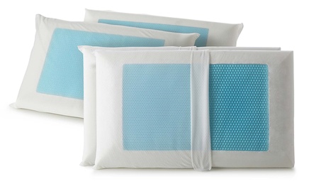 Fino a 4 guanciali in memory foam e ice gel termico Made in Italy disponibili in 2 modelli