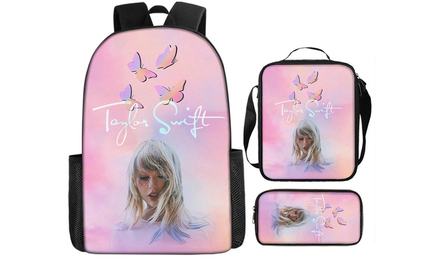 Image 42: Taylor Swift Inspired Three-Piece Backpack Set 