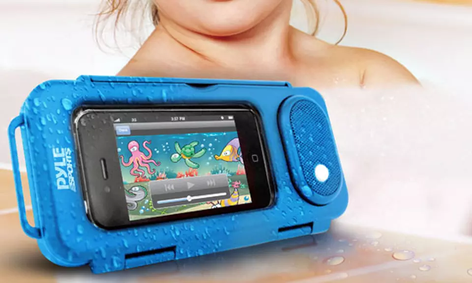 Waterproof Portable Speaker and Smartphone Case - Primary Image