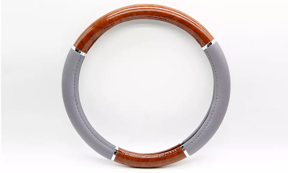 Woodgrain Steering Wheel Cover - Second Medium