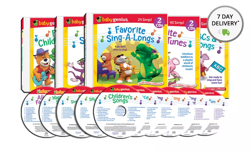 Baby Genius Children's Sing Along 10-CD Set. Free Returns. - Primary Image