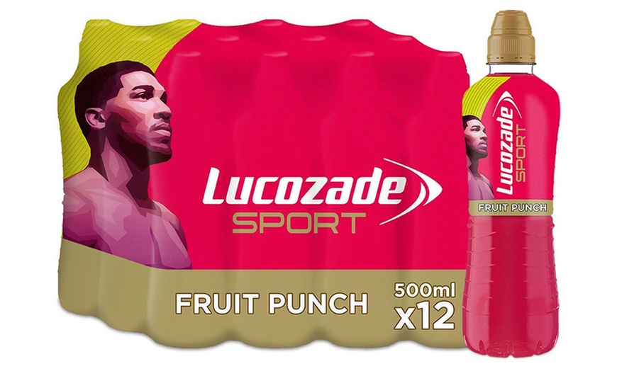 Image 3: 12-Pack of Lucozade Sport Fruit Punch Sports Drink 500ml