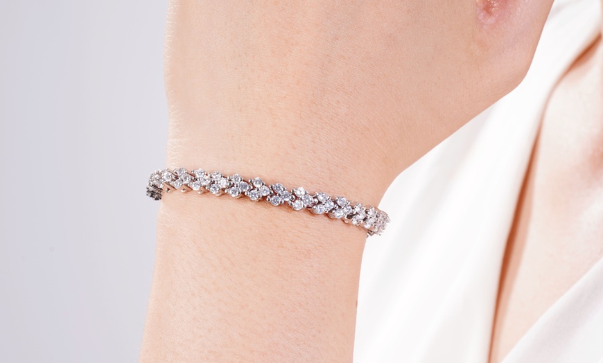 Image 2: Armband mit Zirkonia-Kristallen