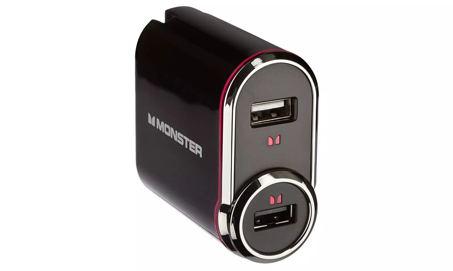Monster Two-in-One USB Charger with Car Adapter - Primary Image