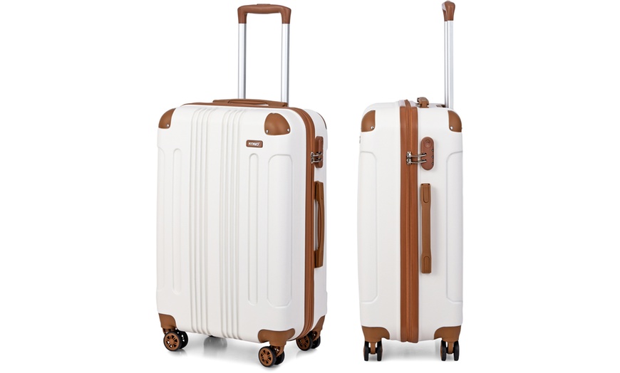 Image 3: One or Three Kono Cream-Coloured Luggage Suitcases
