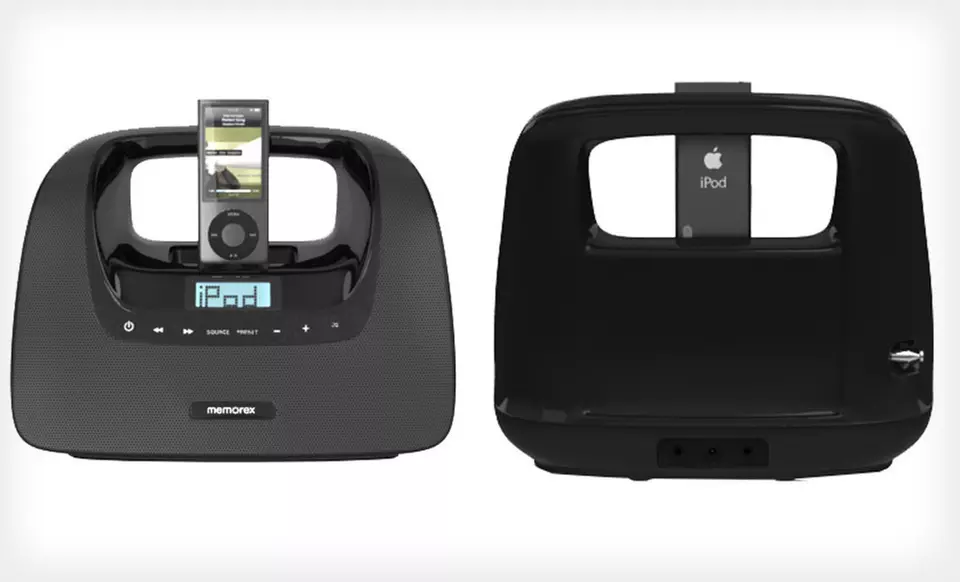 $21.99 for a Black Memorex miniMove Boom Box for iPod ($49.99 List Price) - Second Medium