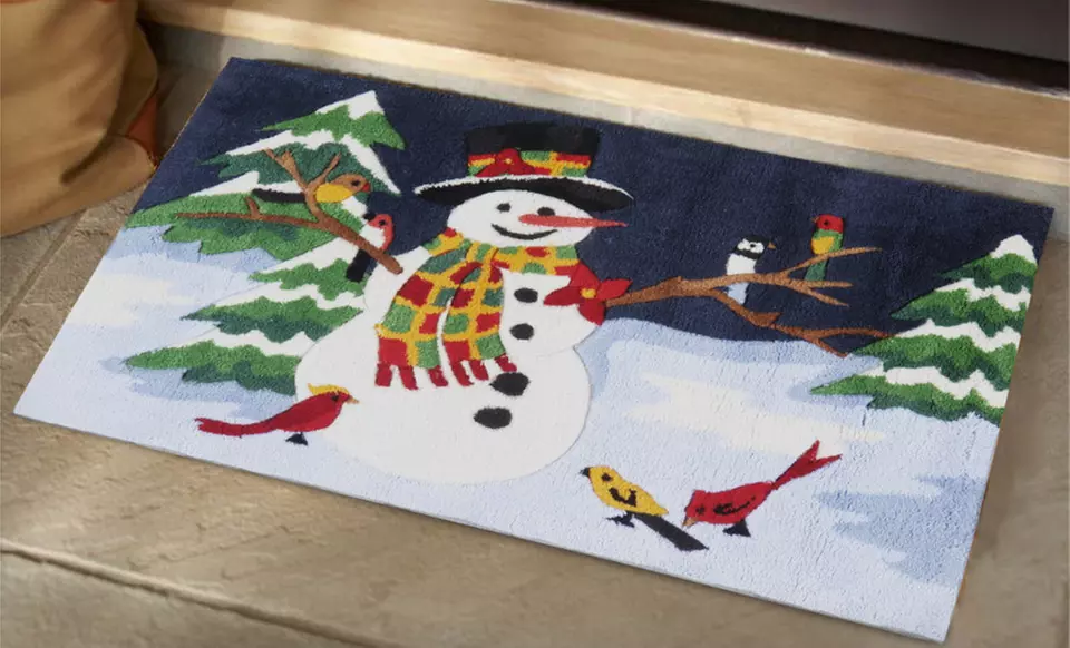 $19 for a Jolly Trees, Merry Christmas, Santa Chimney, or Snowman Rug ($49.99 List Price). Free Shipping and Returns. - Second Medium