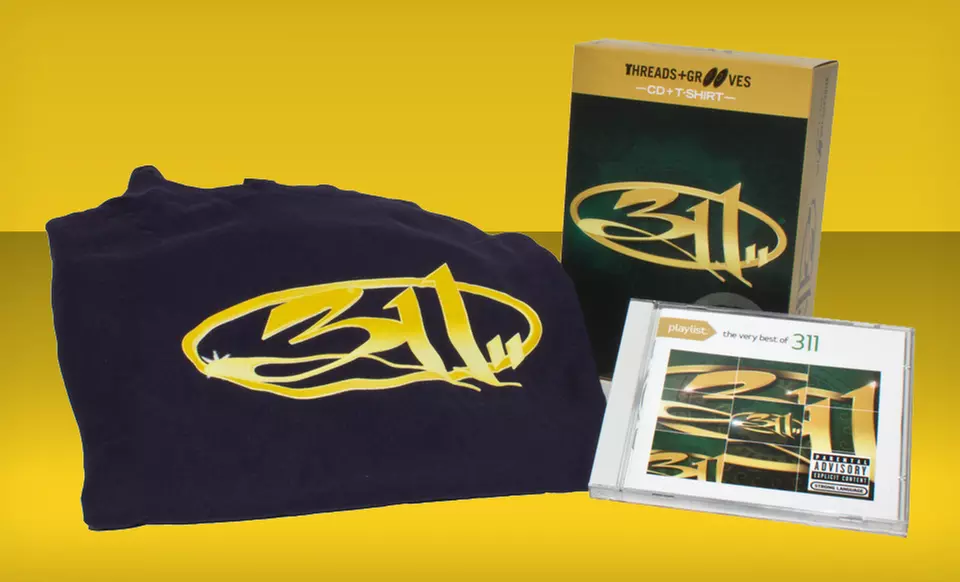 $11.99 for a Threads & Grooves 311 Greatest Hits CD and T-shirt Bundle ($19.99 List Price). Free Returns. - Primary Image