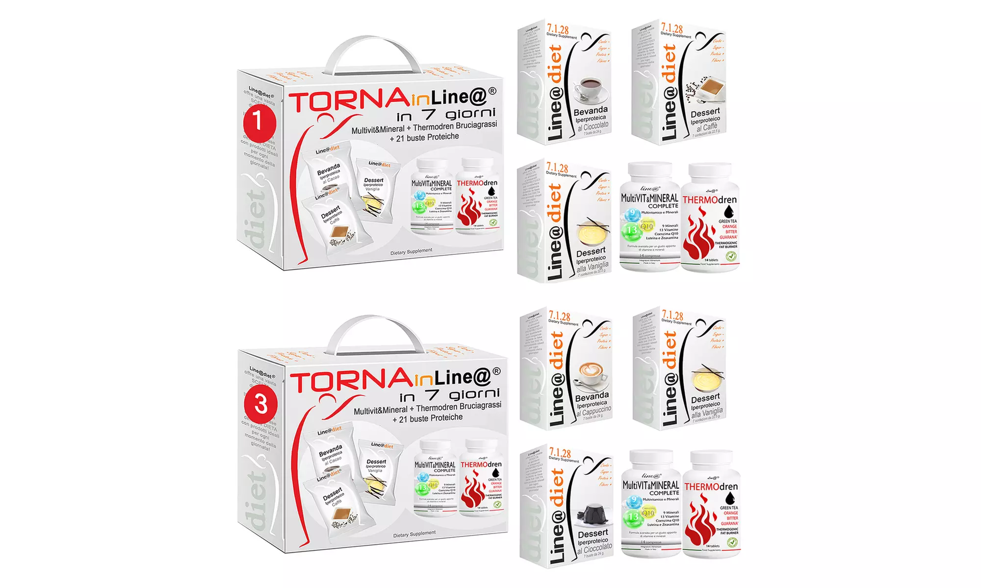 Fino a 3 kit Torna in Linea per dieta dimagrante Line@Diet