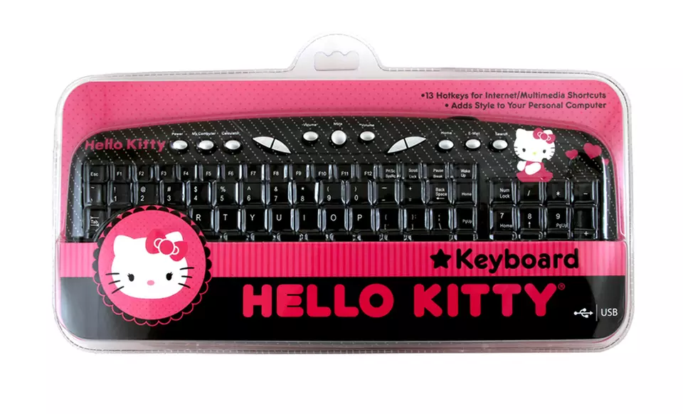 Hello Kitty USB Keyboard - Primary Image