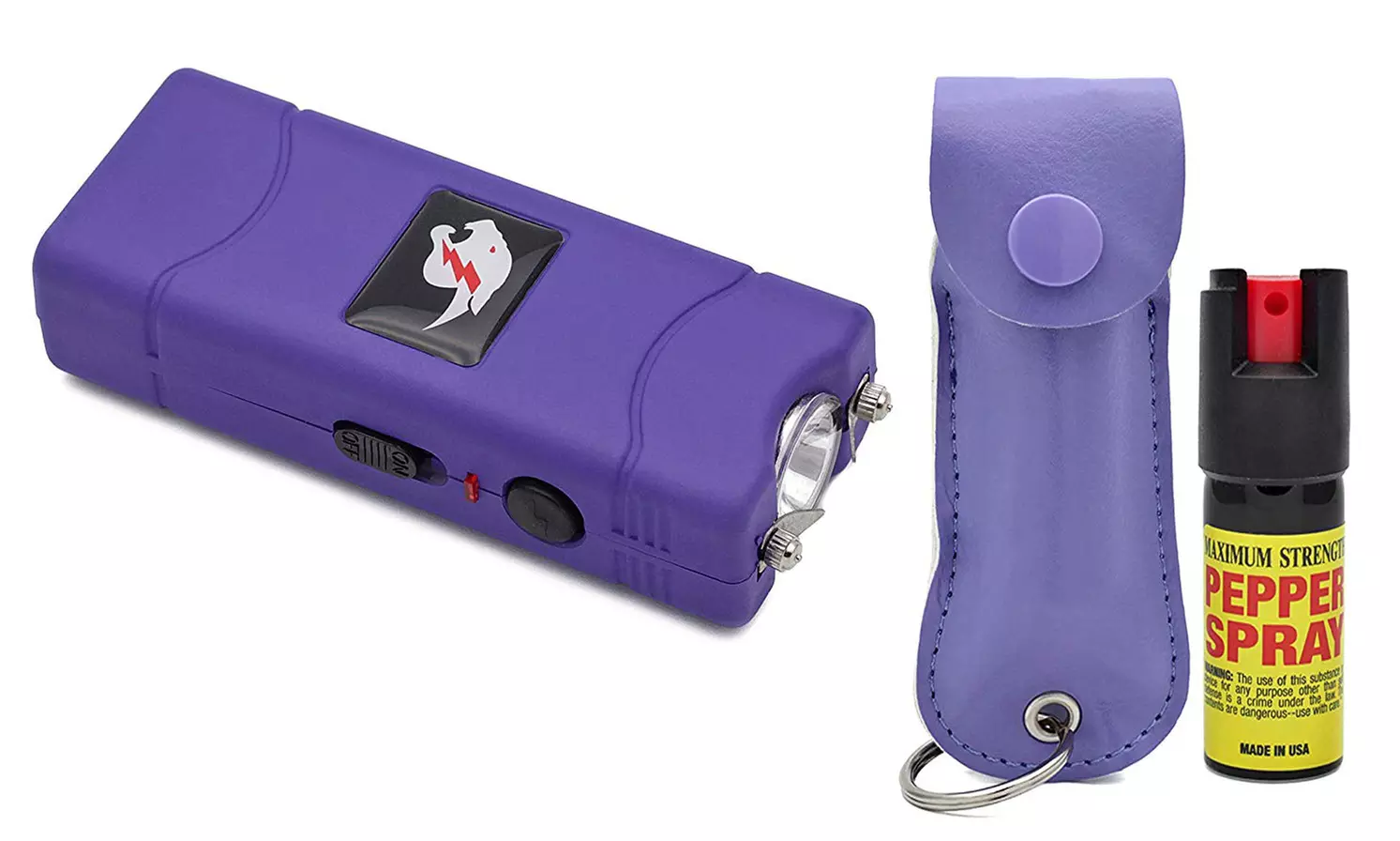 Self Defense Stun Gun and Pepper Spray Combo (Assorted Colors) - Second Medium