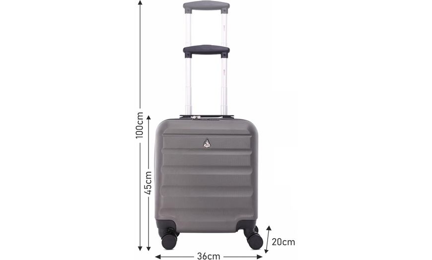 Image 7: Aerolite Cabin Luggage Suitcase 45cm x 36cm x 20cm