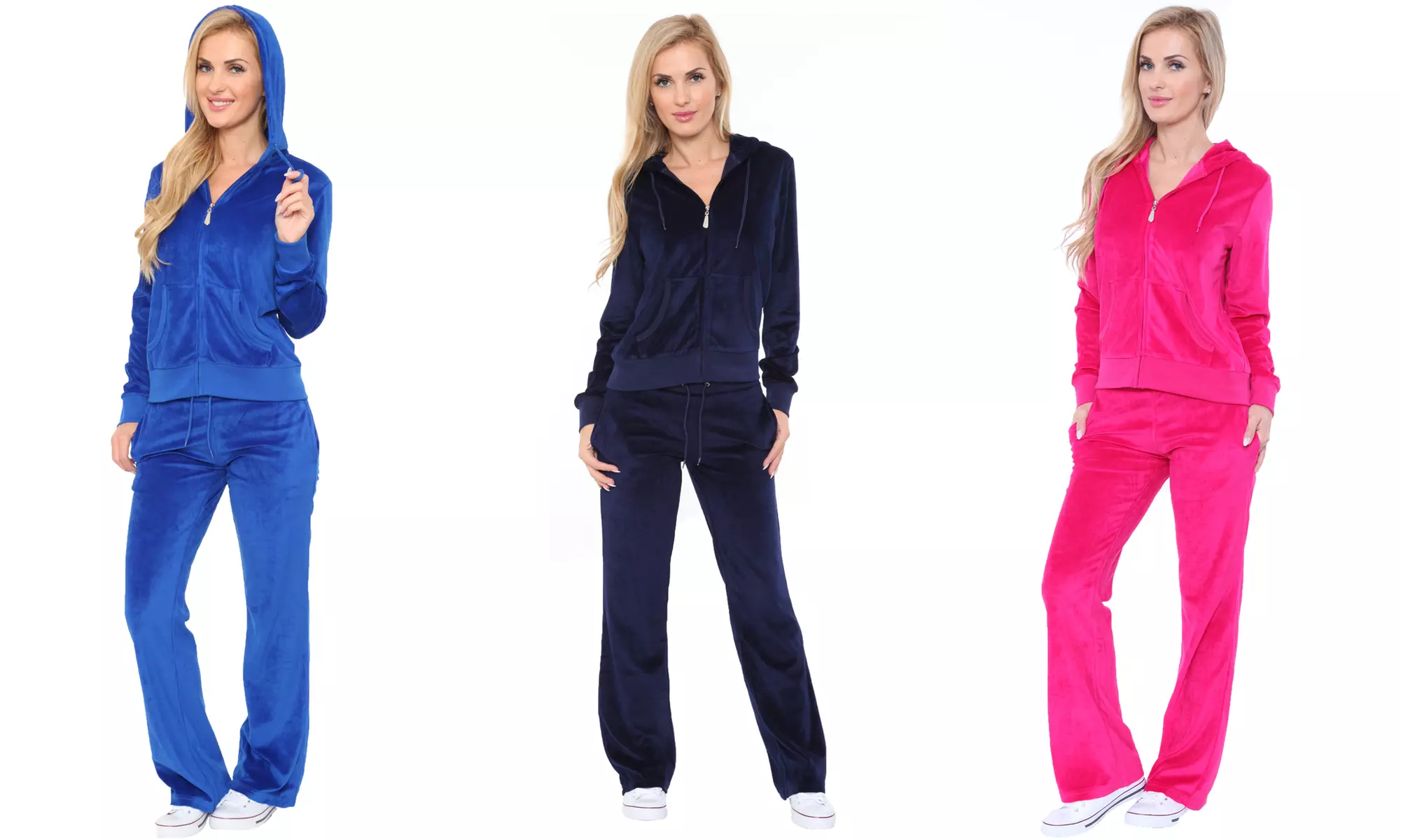 Women's Velour Lounge Suit (2-Piece) - Primary Image