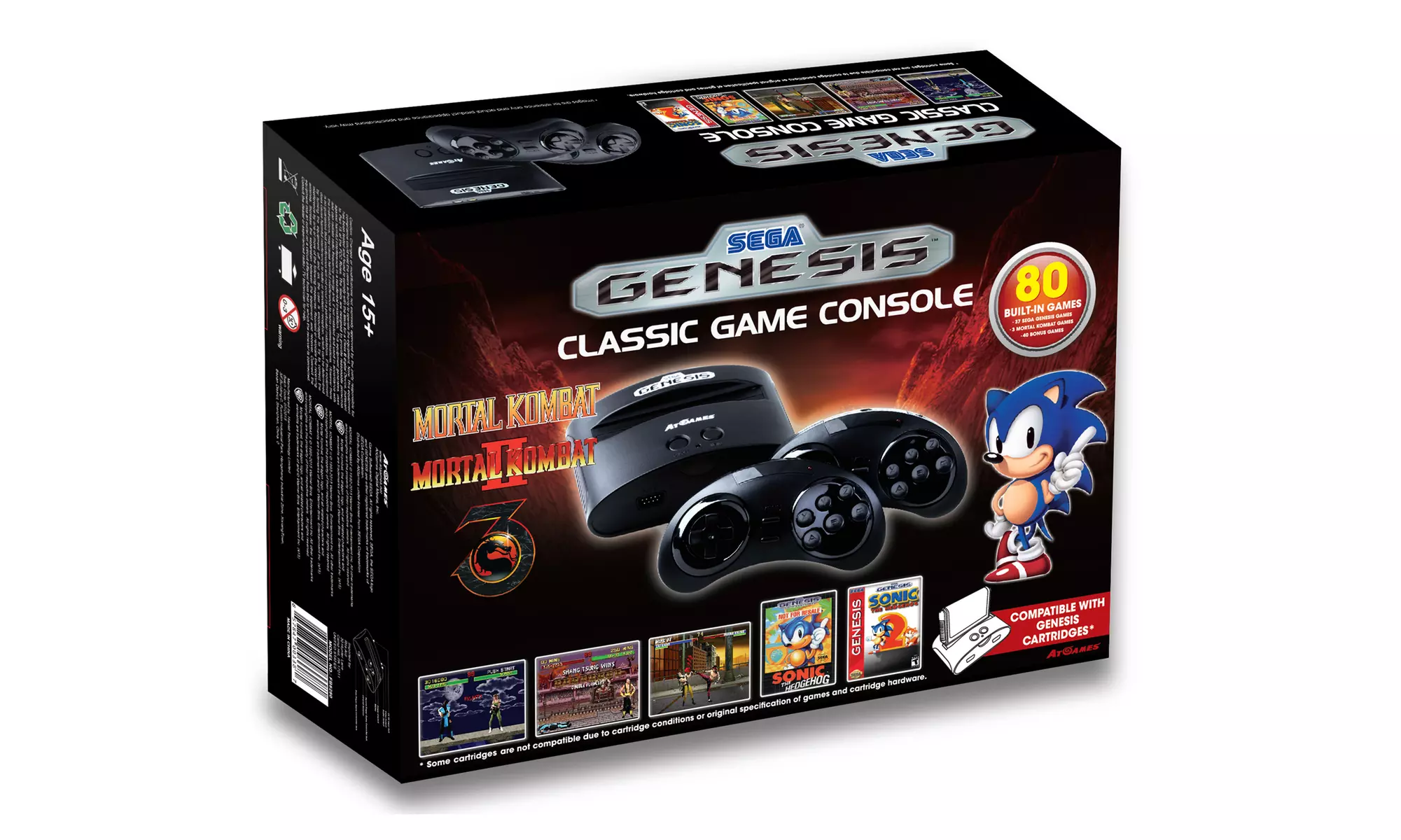 SEGA Genesis Classic Game Console with 80 Built-In Games - Primary Image