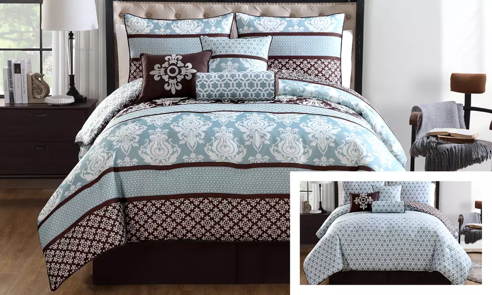 Beckham Reversible Comforter Set (7-Piece) - Primary Image