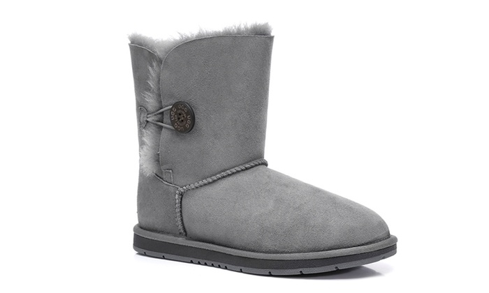 gray button uggs