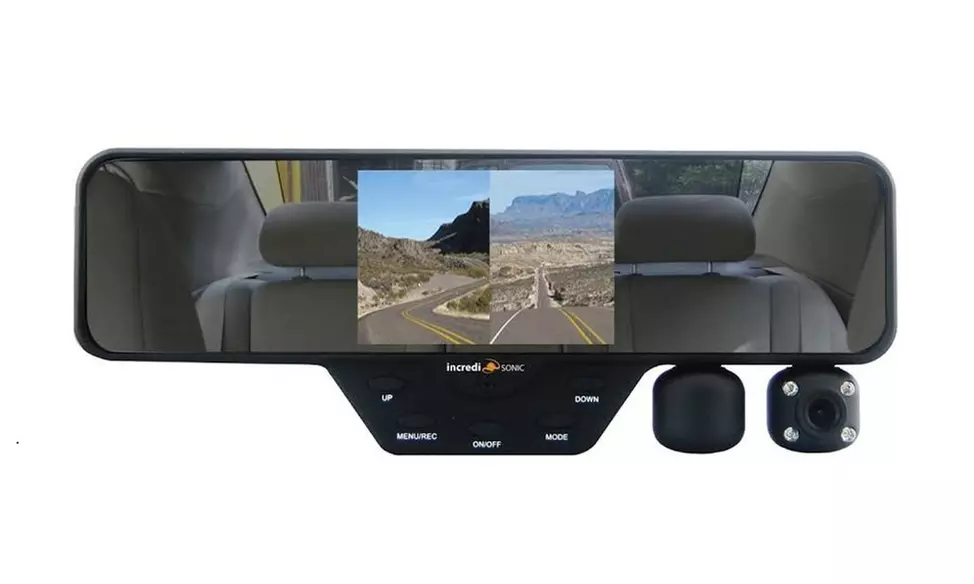 Incredisonic Falcon F-360 Rear View Mirror HD Dual-Camera Digital-Video Recorder - Second Medium