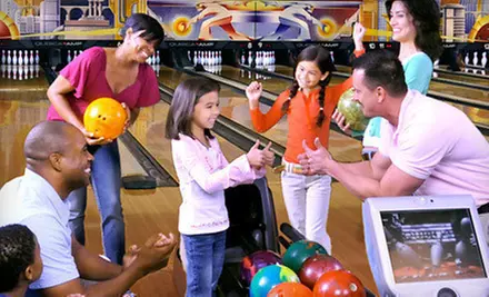 Two Hours of Bowling and Shoe Rental for Two or Four at AMF Bowling Center (Up to 64% Off). 4 Locations Available. - Primary Image