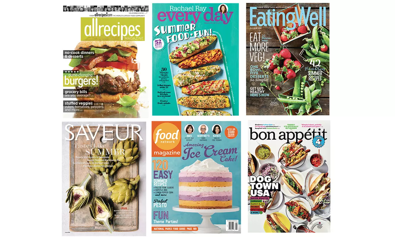 Food and Cooking Magazines (Up to 58% Off). Choose from Six Options.  - Primary Image
