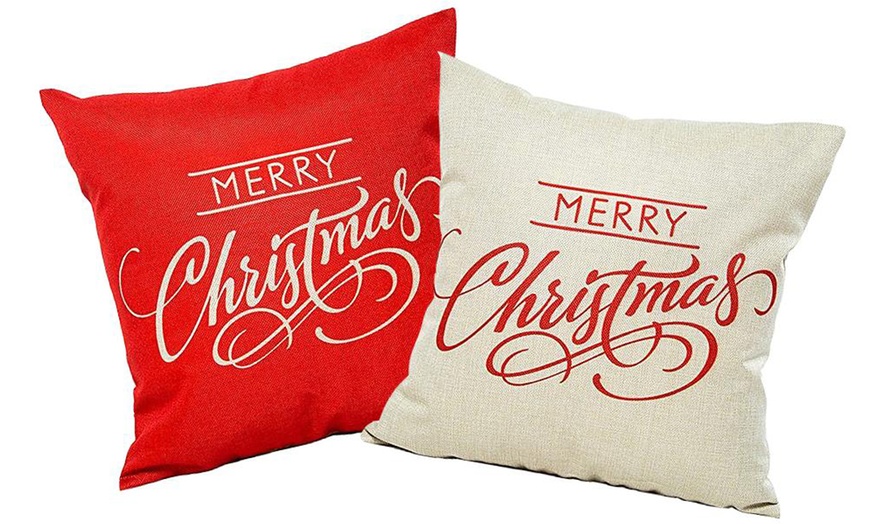 Image 3: Christmas Cushion Covers