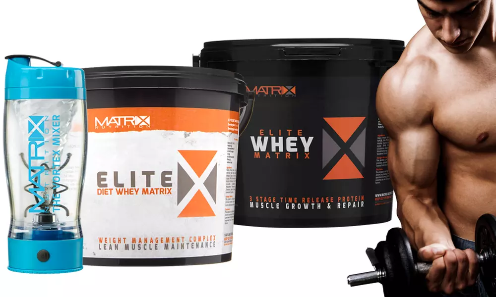 Matrix Vortex Mixer and 2.25kg Whey or Diet Whey Protein Blend for £29.99 (67% Off) - Primary Image