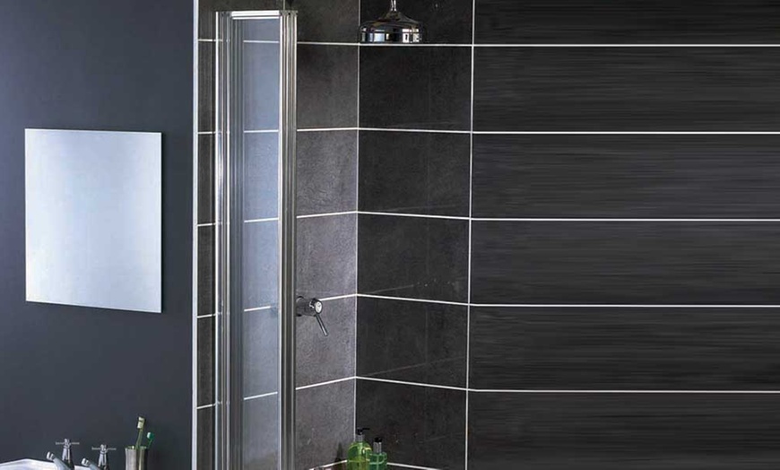 Aqualux Four Fold Shower Screen Groupon Goods