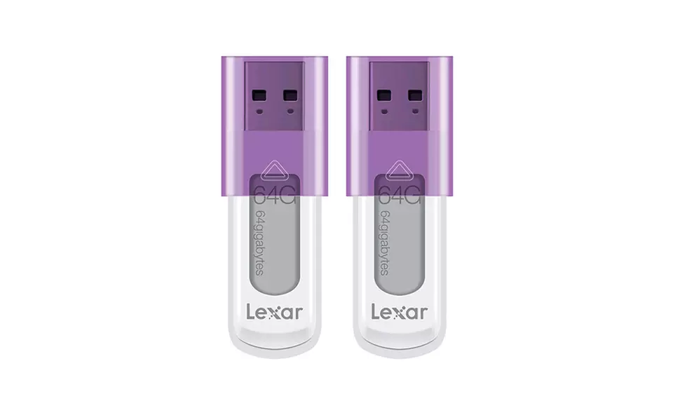 Lexar JumpDrive 64GB USB Flash Drive Two-Pack - Primary Image
