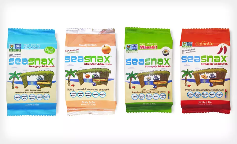 SeaSnax Gluten-Free Seaweed Regular or Supersize Snack Bundles (Up to 48% Off). Free Shipping. - Primary Image