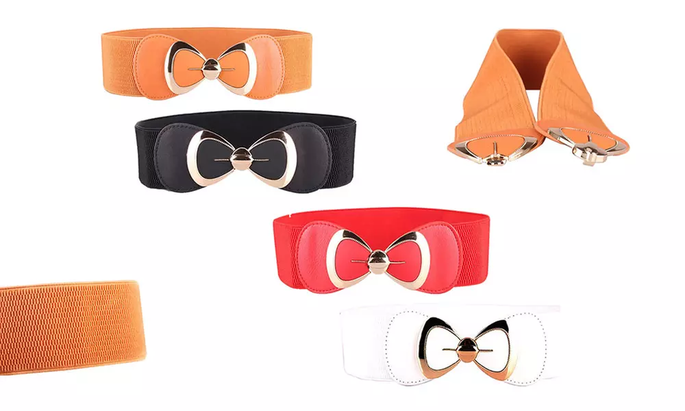 1 ou 2 ceintures élastiques pour femme avec nœud "Angelina" - Primary Image