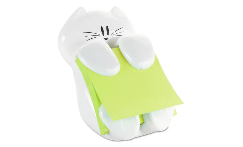 Cat-Shaped Post-It Pop-Up Note Dispenser - Primary Image