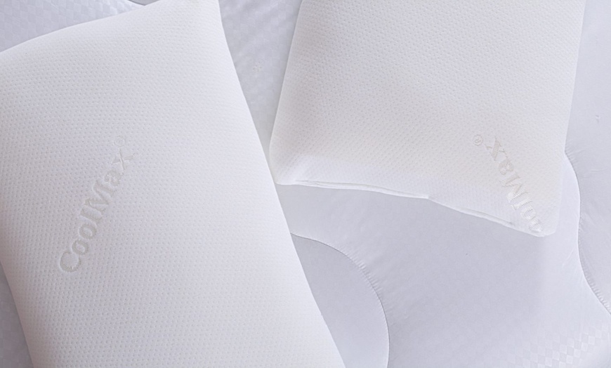 Image 3: One or Two Slumberdown Memory CoolMax Firm Support Pillows