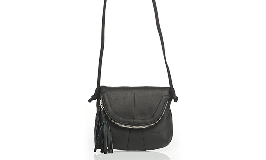 Image 8: Le Sac Italian Leather Shoulder Bag 