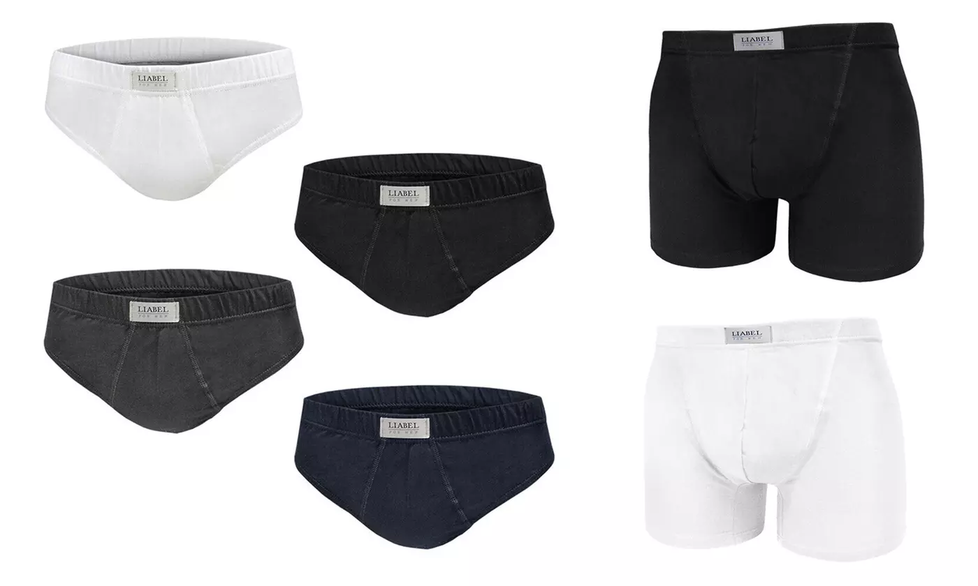 6 o 12 slip o boxer da uomo Liabel