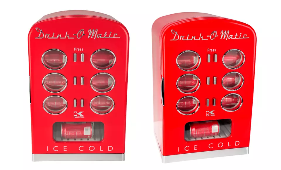 Kalorik Red Retro Mini Cooler Fridge - Primary Image