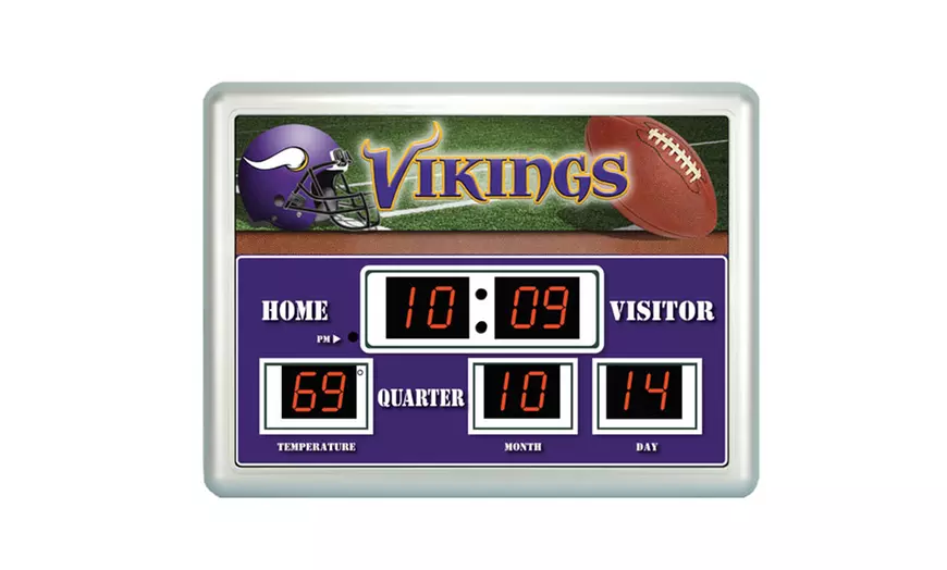 Baltimore Ravens cheapest VINTAGE NFL Scoreboard Indoor Clock Date Temp