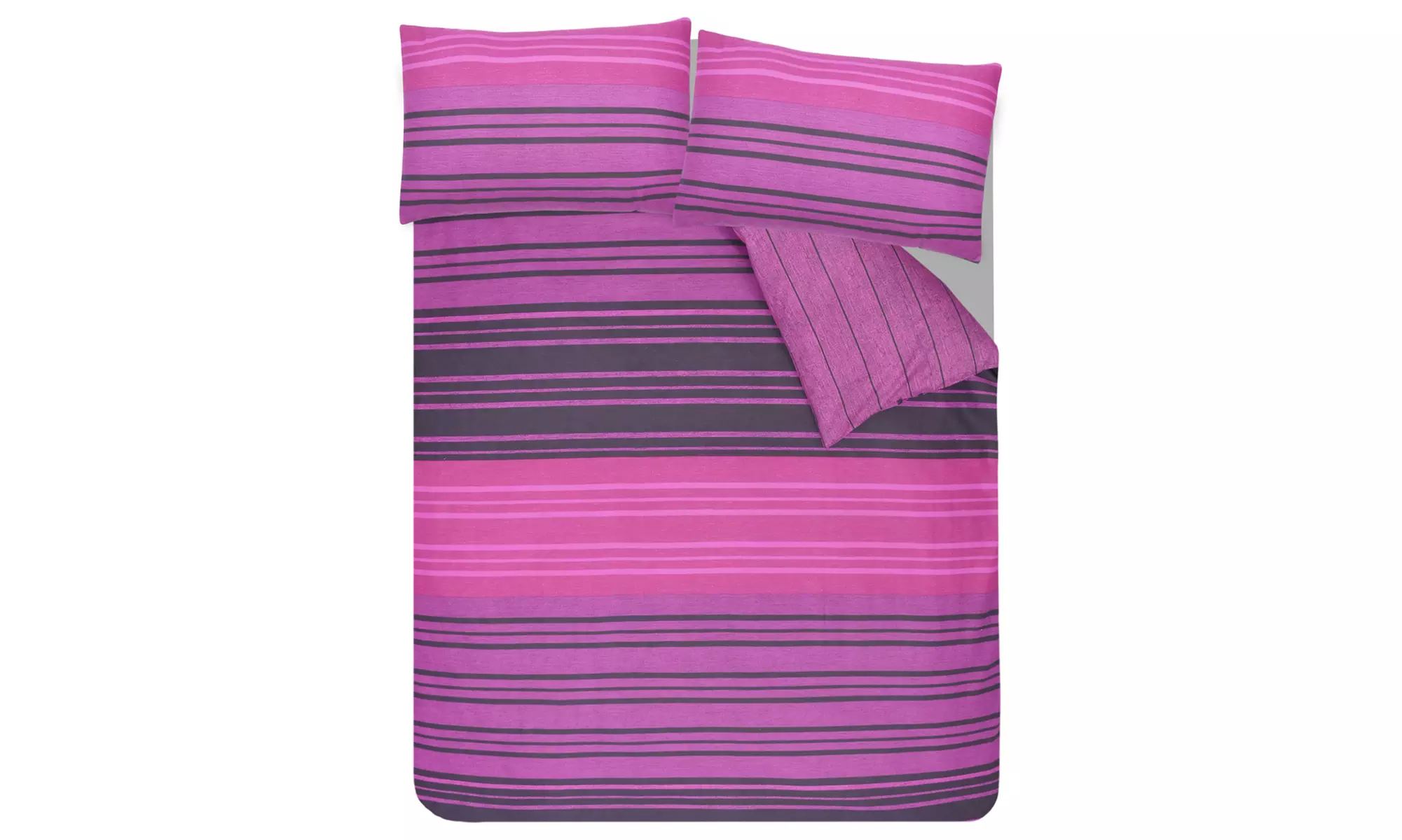 Smart Living Reversible Textured Stripe Duvet Set