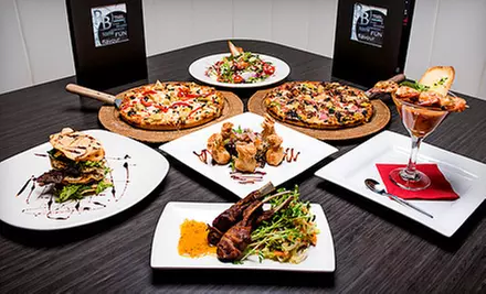 Pizza Meal for Two or Four with Appetizers and Desserts at RoseBowl Pizza and Rouge Resto-Lounge (Up to 52% Off) - Primary Image