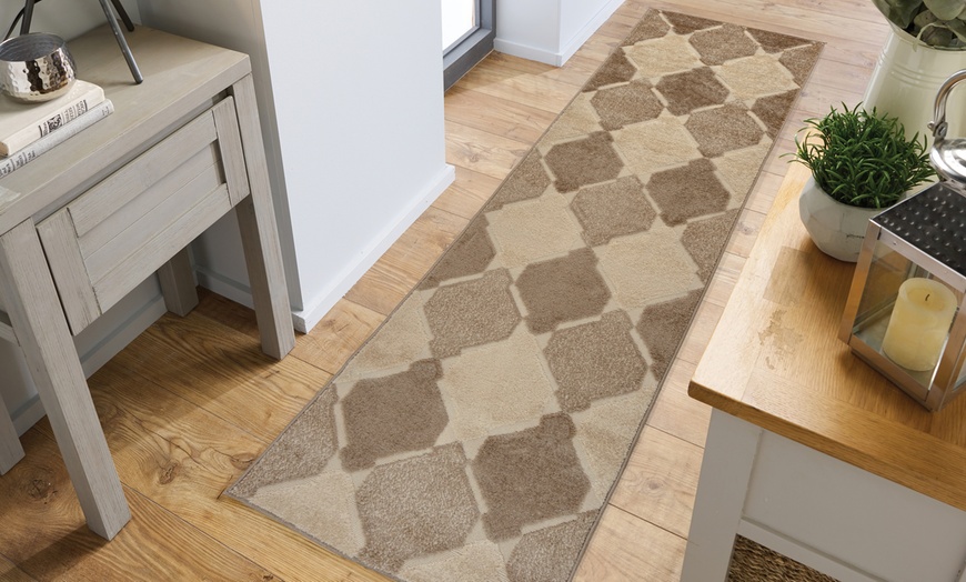 Image 3: Geometric Runner Rug