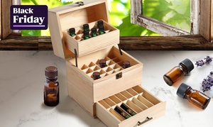 Essential Oil Wooden Storage Box