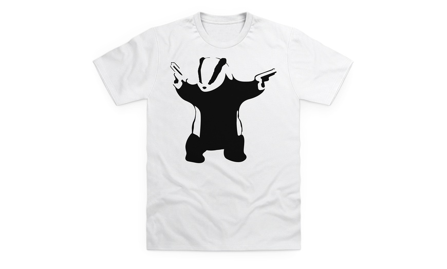 Image 3: Men's Banksy Badger Cull T-Shirt