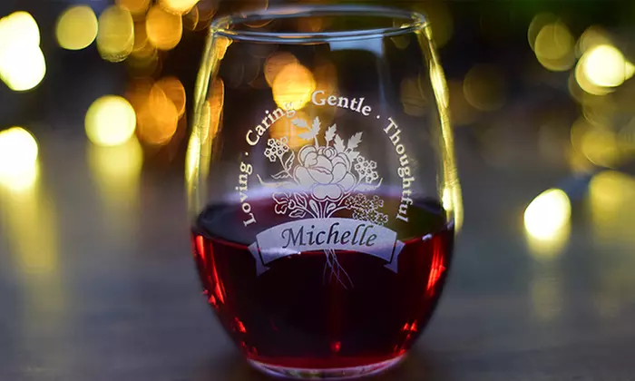 Personalized Engraved Bouquet Glass (Up to 56% Off)  - Second Medium