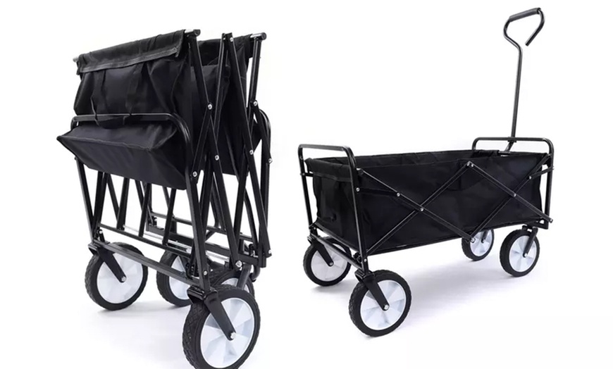 Image 4: Heavy Duty Folding Trolley Wagon