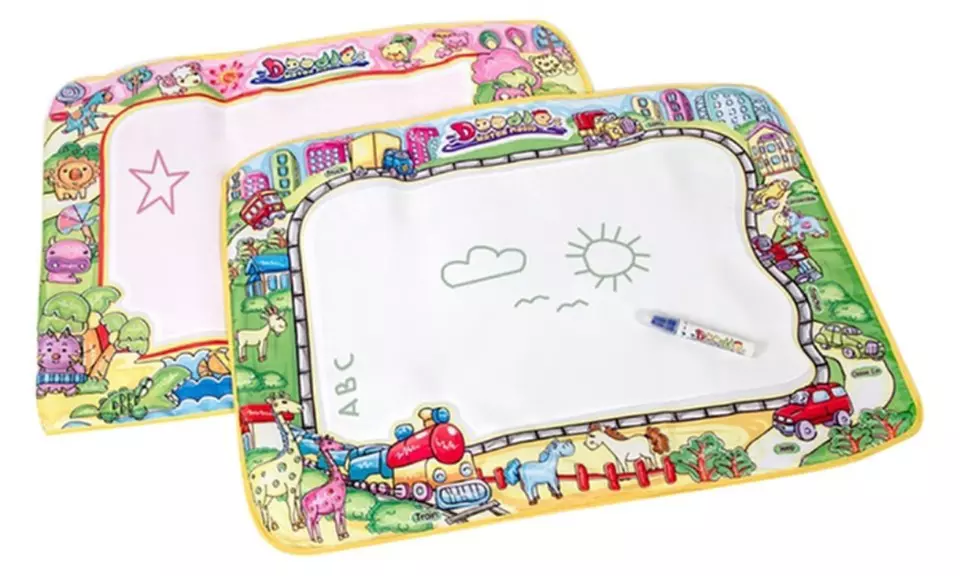 Wiederbeschreibbare Malmatte „City“ oder „Ocean“ für Kinder - Primary Image