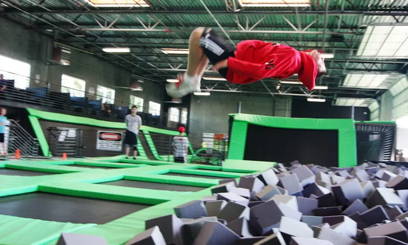 Two Hours of Trampoline-Park Open-Jump Time for One or Two at Absolute Air Park (Up to 48% Off) - Primary Image