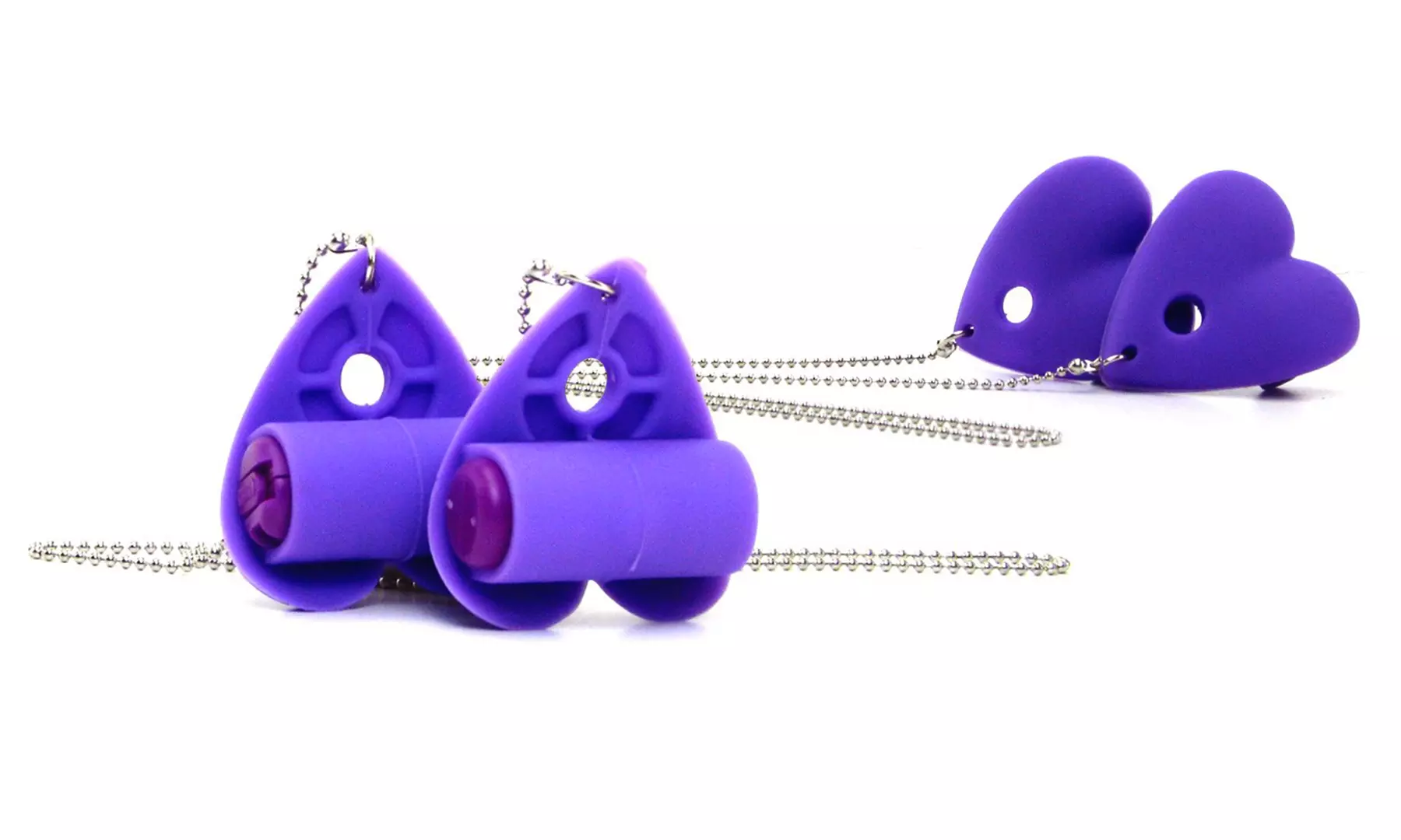 Pipedream Fetish Fantasy Vibrating Heart Nipple Pasties - Primary Image